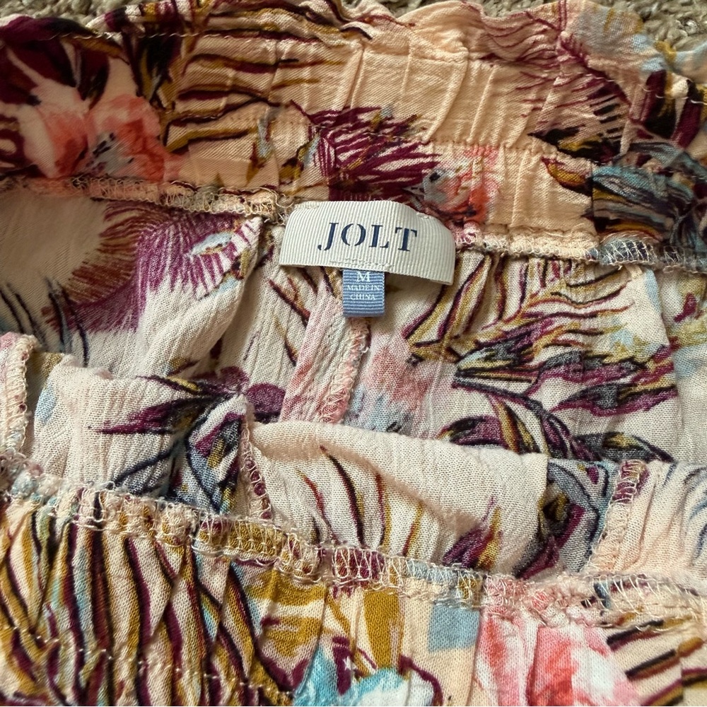 Jolt • Floral Print Shorts w Belt • Women’s Medium - Picture 7 of 9